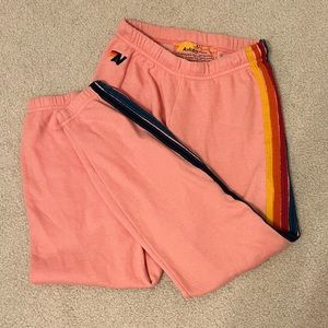AVIATOR NATION PINK SWEATS XS